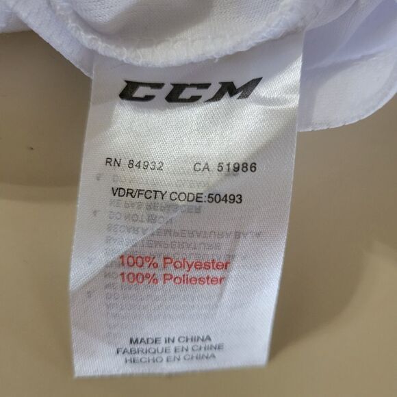 CCM 10200 Practice Hockey Jersey Youth White - Picture 10 of 12